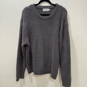 Saranoni Gray Women's Medium Bamboni Crewneck Loungewear Sweater Comfy Soft Cozy